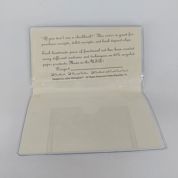 Grand Piano Musical Keys Handcrafted Wallet Cash Stuffing Envelope Cream - Picture 4 of 8